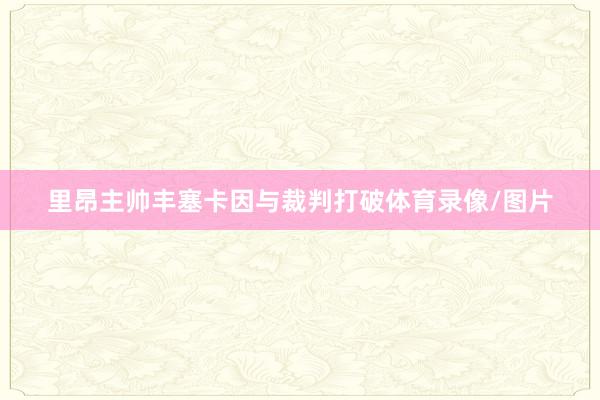 里昂主帅丰塞卡因与裁判打破体育录像/图片